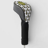 Ananas Golf Head Hoesje - Gepersonaliseerd monogra Golfheadcover (Schuin)