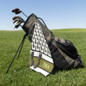 ananas Golf Towel - Gepersonaliseerd monogram Golfhanddoek (Groen)