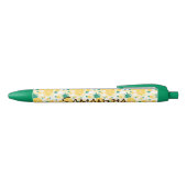 Ananas Green Trim Pen, zwarte inkt Zwarte Inkt Pen (Bovenkant)