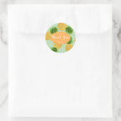 Ananas Groen Ronde Sticker (Tas)
