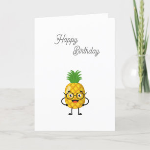 ananas Happy Birthday Kaart