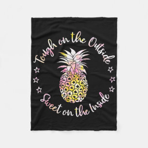 Ananas Hard van Buiten Zoet van Binnen Strand Zome Fleece Deken