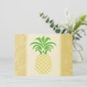 Ananas Hartjes Bedankkaartjes Bedankkaart (Staand voorkant)