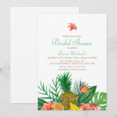 Ananas Hawaiian Bridal Shower Kaart (Voorkant / Achterkant)