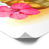 Ananas Hibiscus Beach House Art Print (Hoek)