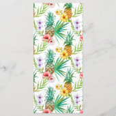 Ananas & Hibiscus Bestemming Bruiloft Menu (Achterkant)