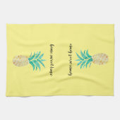 Ananas Home Sweet Home Serviette de cuisine (Horizontal)