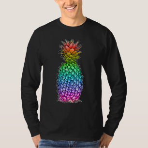 Ananas Homoseksuele Lesbische Regenboog Tropische  T-shirt