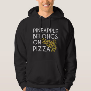 Ananas hoort op pizza hoodie