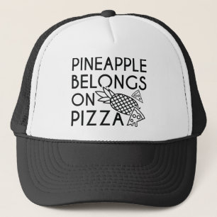 Ananas hoort op pizza trucker pet