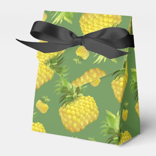 Ananas Illustratie Bedankdoosjes (Voorkant Zijde)