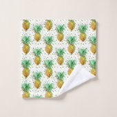 Ananas illustratiepatroon bad handdoek (Wasdoekje)