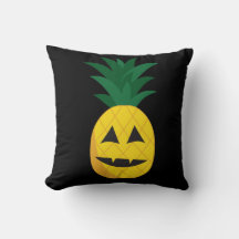 Ananas Jack-O-Lantern Halloween Pillow