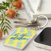 Ananas jaune porte-clés Aloha (Devant droit)
