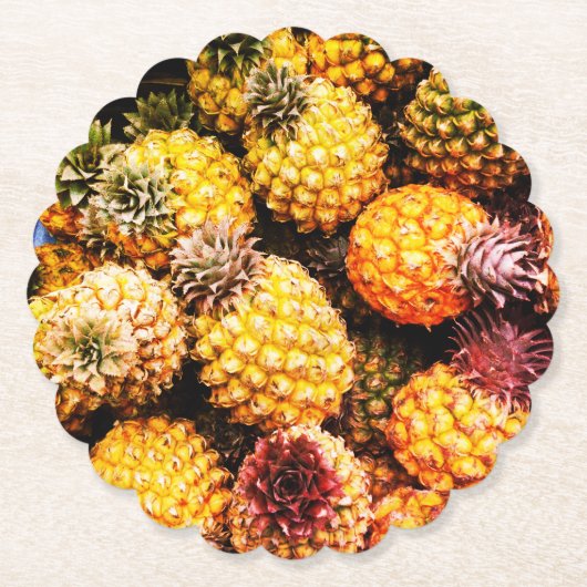 ananas kartonnen onderzetters (Voorkant)
