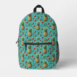 Ananas Kersen Bliss Bedrukte Rugzak