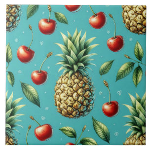 Ananas Kersen Bliss Tegeltje