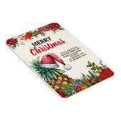 Ananas Kerstfeest, Tropical Christmas Part Magneet (Rechterzijde)
