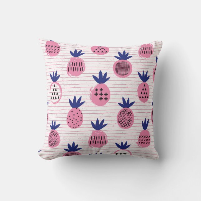Ananas kind ontwerp,  patroon. kussen (Voorkant)