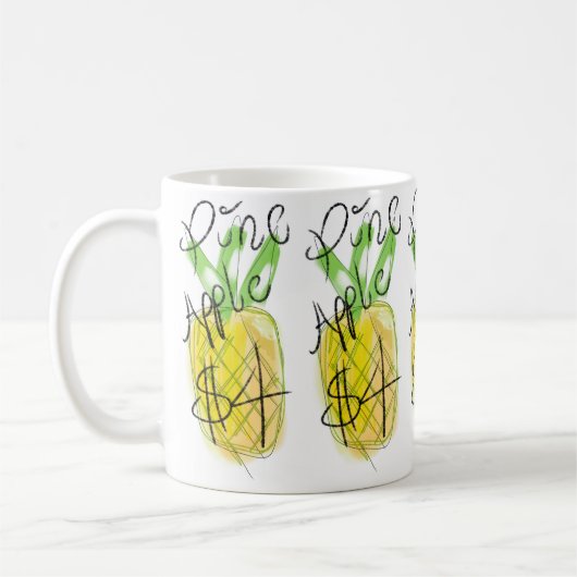 Ananas 🍍 koffie mok (Links)
