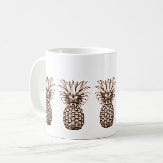 ananas koffiemok (Voorkant links)