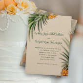 Ananas Kraft Papier de mariage Invitations