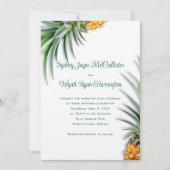 Ananas Kraft Papier de mariage Invitations (Devant)