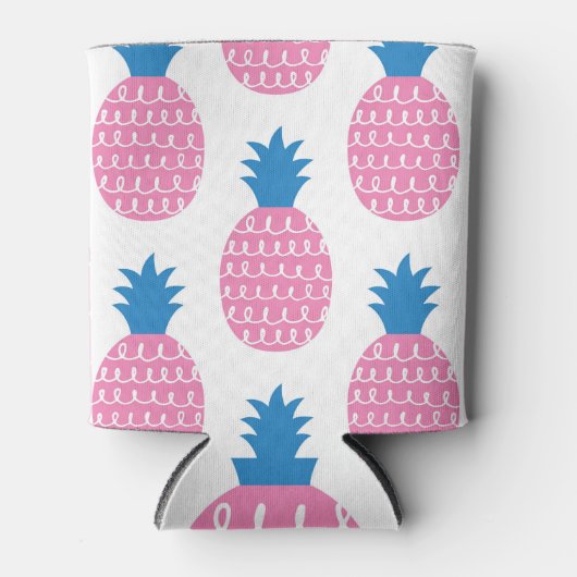 Ananas Leuk,  naadloos ontwerp. Blikjeskoeler (Voorkant)