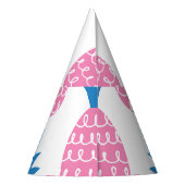 Ananas Leuk,  naadloos ontwerp. Feesthoedjes (Achterkant)