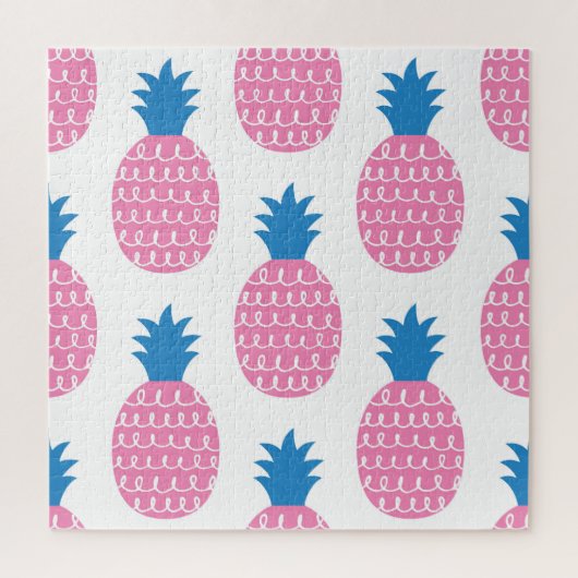 Ananas Leuk,  naadloos ontwerp. Legpuzzel (Verticaal)