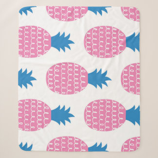 Ananas Leuk, naadloos ontwerp. Sherpa Deken