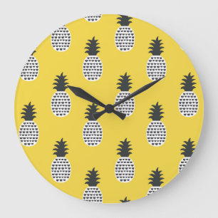 ananas leuk naadloze illustratie grote klok