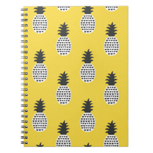 ananas leuk naadloze illustratie notitieboek