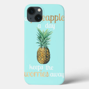 Ananas Levensquote iPhone 13 Hoesje
