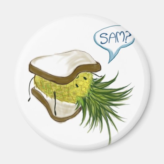 Ananas Logo Magnet Magneet (Voorkant)