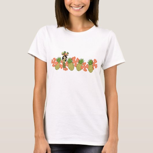 Ananas Luau Band Gal's T-shirt (Voorkant)