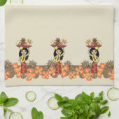 Ananas Luau Band Hawaiian keukenhanddoek (Gevouwen)