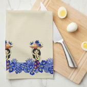 Ananas Luau Band Hawaiian keukenhanddoek (Quarter Fold)