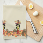 Ananas Luau Band serviette de cuisine hawaïenne (Quart Plié)