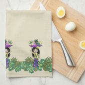 Ananas Luau Band serviette de cuisine hawaïenne (Quart Plié)