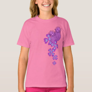 Ananas Luau tropisch ontwerp T-shirt
