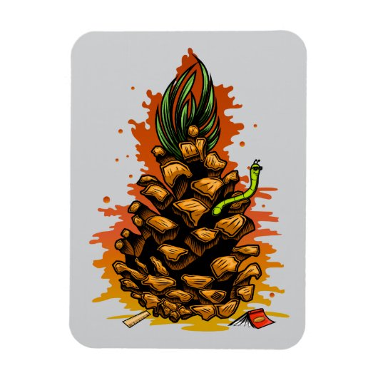 Ananas Magneet (Verticaal)