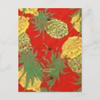 Ananas Mainia ( Aloha Print) Briefkaart