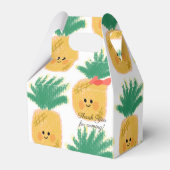 Ananas met Bow Cute Birthday Bedankdoosjes (Voorkant Zijde)