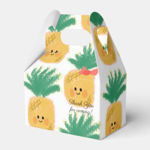 Ananas met strik Cute Verjaardag Bedankdoosjes