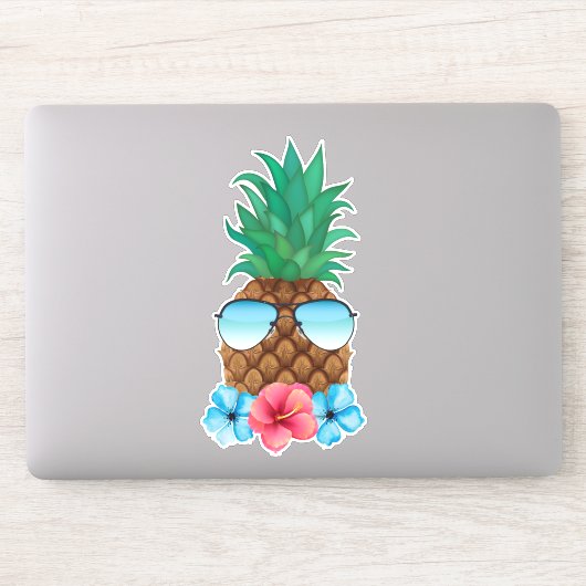 ananas met zonnebril sticker (Computer)