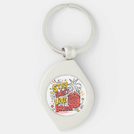 Ananas metalen sleutelhanger | Cute tropische sleu