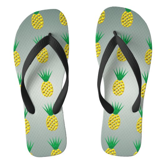 Ananas Moderne Stijlvolle Trendy Vector Teenslippers (Voetbed)