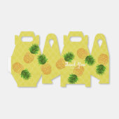 Ananas Mosterd Favor Box Bedankdoosjes (Uitgevouwen)