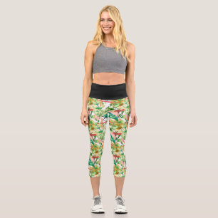 ananas motif magique capri leggings